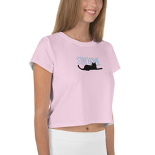 Load image into Gallery viewer, Cat Knows Best Crop Tee
